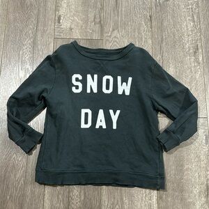 Jean + June kids snow day sweatshirt 4/5